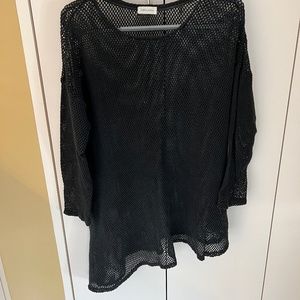 Krista Larson Oversized Black Top